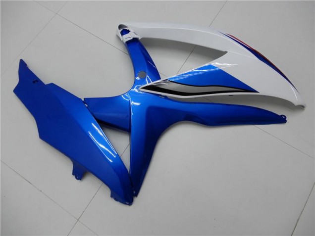 Branco Azul Kit Carenagem Moto GSXR 600 / 750 K8 08-10