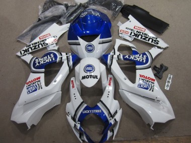 Branco Azul Lucky Strike Vermelho Motul Carenagem Moto GSXR 1000 K7 07-08