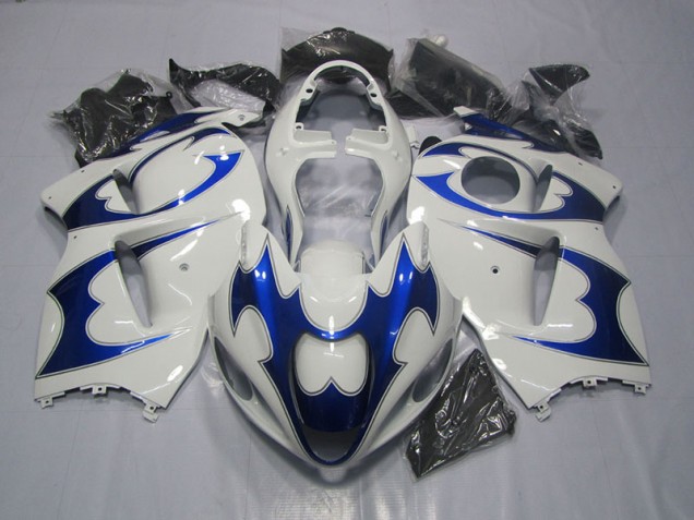 Branco Azul Moto Plástico GSXR 1300 Hayabusa 96-07