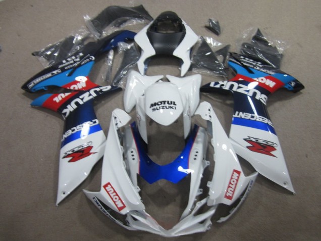 Branco Azul Motul Carenagem Moto GSXR 600 K11 11-21