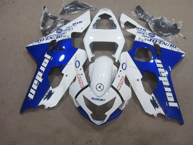 Branco Azul Motul Carenagem Moto GSXR 600 K4 04-05