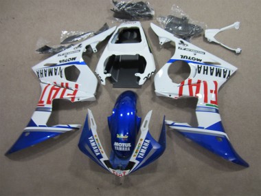 Branco Azul Motul Fiat Carenagem Moto R6 03-05