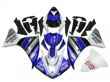 Branco Azul Prata Carenagem Moto R1 15-19