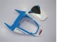 Branco Azul Preto Carenagem Moto CBR 600RR 09-12 Branco Azul Preto Carenagem Moto CBR 600RR 09-12