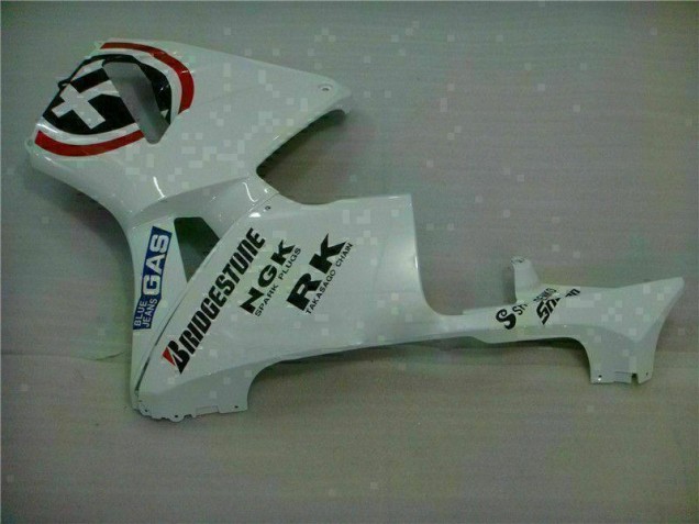 Branco Azul R 2 Carenagem Moto CBR 600RR 03-04