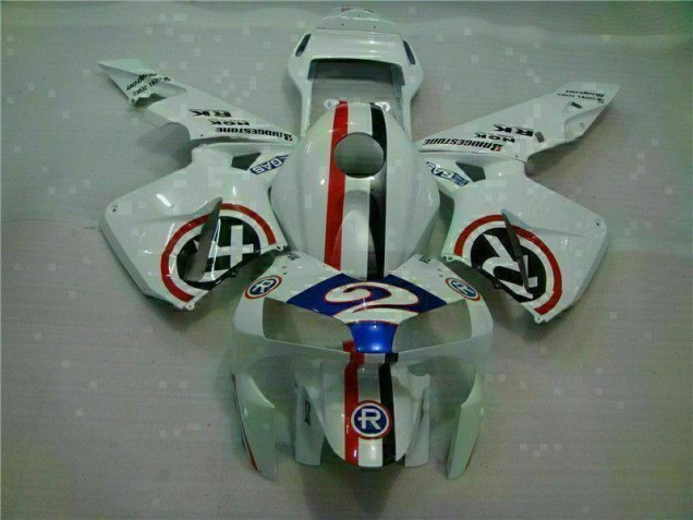 Branco Azul R 2 Carenagem Moto CBR 600RR 03-04