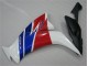 Branco Azul Vermelho Moto Plásticos CBR 1000RR 12-16 Branco Azul Vermelho Moto Plásticos CBR 1000RR 12-16