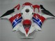 Branco Azul Vermelho Moto Plásticos CBR 1000RR 12-16 Branco Azul Vermelho Moto Plásticos CBR 1000RR 12-16