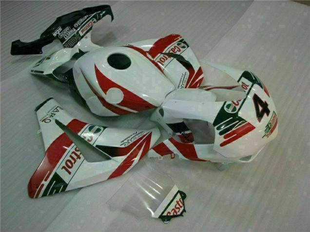 Branco Castrol 4 Carenagem Moto CBR 1000RR 08-11