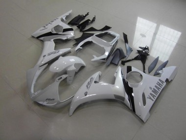 Branco & Cinzento Decalques Carenagem Moto R6 03-05