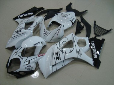 Branco Corona Carenagem Moto GSXR 1000 K7 07-08