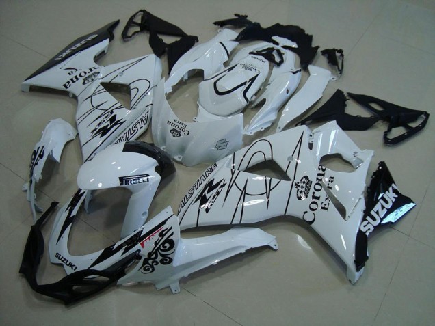 Branco Corona Carenagem Moto GSXR 1000 K9 09-16