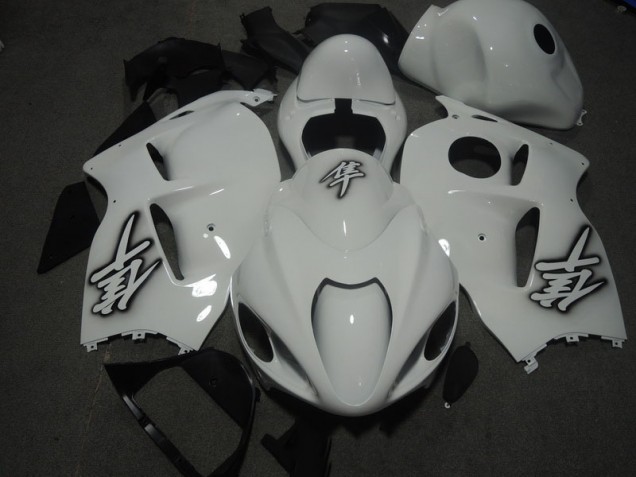 Branco Kit Carenagem Moto GSXR 1300 Hayabusa 96-07 Branco Kit Carenagem Moto GSXR 1300 Hayabusa 96-07