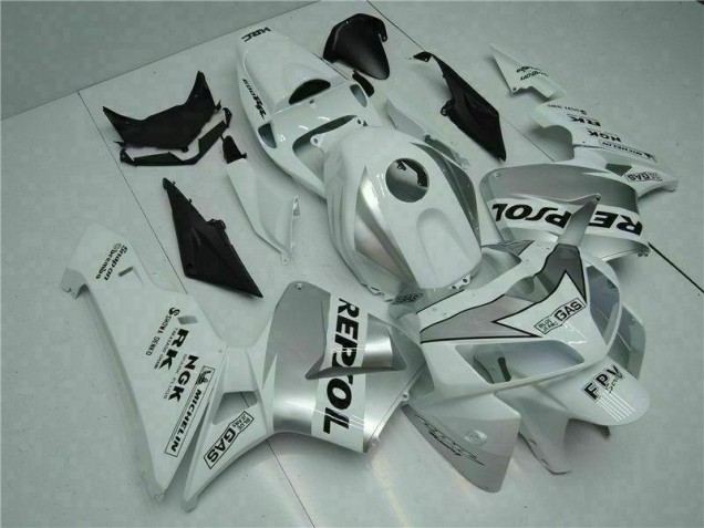 Branco Kits Carenagem Moto CBR 600RR 05-06 Branco Kits Carenagem Moto CBR 600RR 05-06