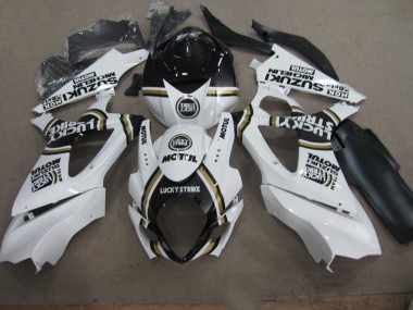Branco Lucky Strike Preto Motul Carenagem Moto GSXR 1000 K7 07-08