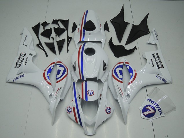 Branco Moto Plásticos CBR 600RR 07-08 Branco Moto Plásticos CBR 600RR 07-08