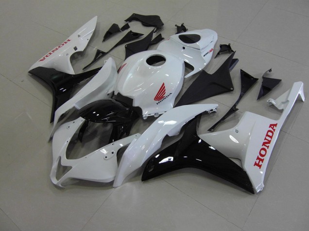 Branco Pérola Preto Carenagem Moto CBR 600RR 07-08 Branco Pérola Preto Carenagem Moto CBR 600RR 07-08