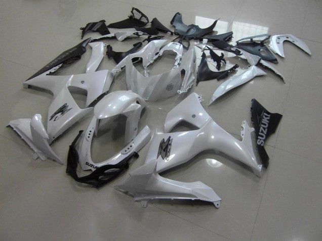 Branco Pérola & Preto Carenagem Moto GSXR 1000 K9 09-16