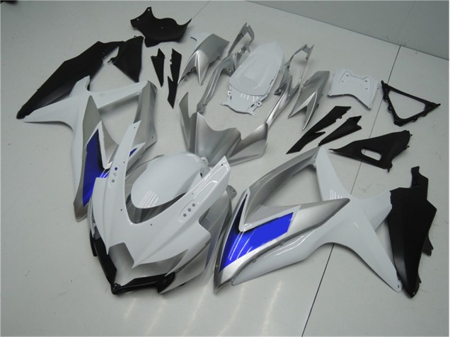 Branco Prata Azul Carenagem Moto GSXR 600 / 750 K8 08-10