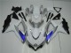 Branco Prata Azul Carenagem Moto GSXR 600 / 750 K8 08-10