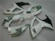 Branco Prata Moto Plástico GSXR 600 / 750 K6 06-07 Branco Prata Moto Plástico GSXR 600 / 750 K6 06-07