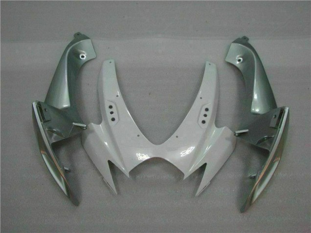 Branco Prata Moto Plástico GSXR 600 / 750 K6 06-07 Branco Prata Moto Plástico GSXR 600 / 750 K6 06-07
