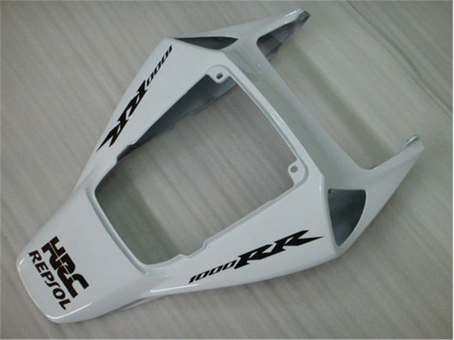 Branco Prata Preto Repsol Moto Plástico CBR 1000RR 04-05 Branco Prata Preto Repsol Moto Plástico CBR 1000RR 04-05