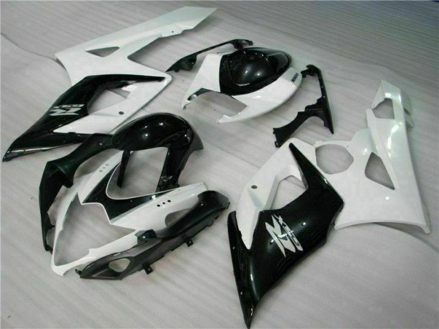 Branco Preto Abs Kits Carenagem Moto GSXR 1000 K5 05-06 Branco Preto Abs Kits Carenagem Moto GSXR 1000 K5 05-06