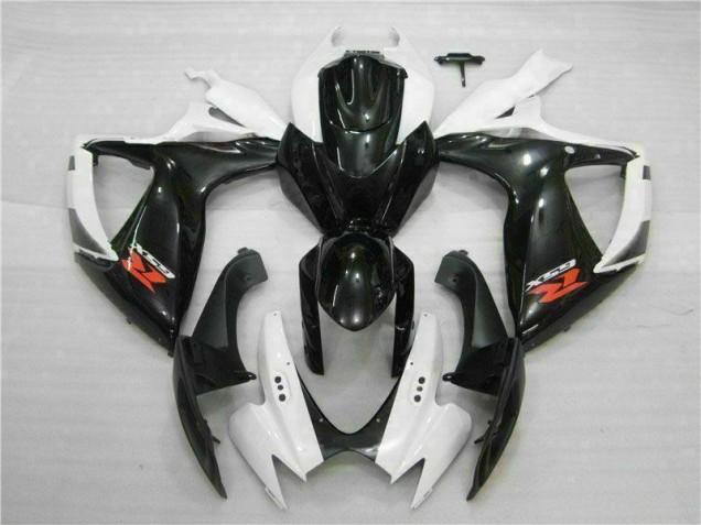 Branco Preto Abs Kits Carenagem Moto GSXR 600 / 750 K6 06-07 Branco Preto Abs Kits Carenagem Moto GSXR 600 / 750 K6 06-07