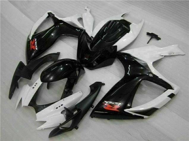 Branco Preto Abs Motocicleta Plásticos GSXR 600 / 750 K6 06-07