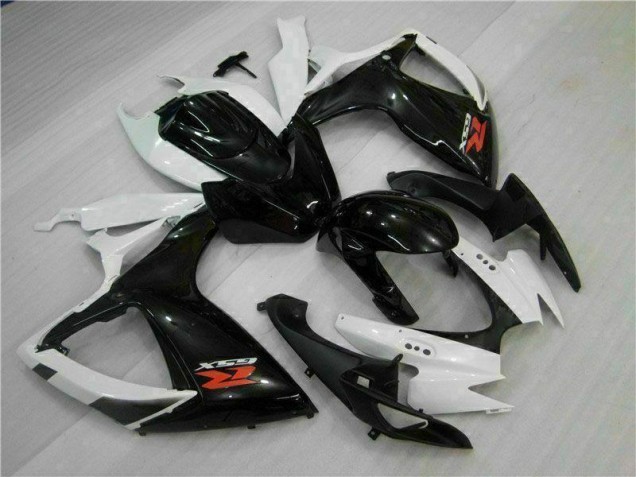 Branco Preto Abs Motocicleta Plásticos GSXR 600 / 750 K6 06-07