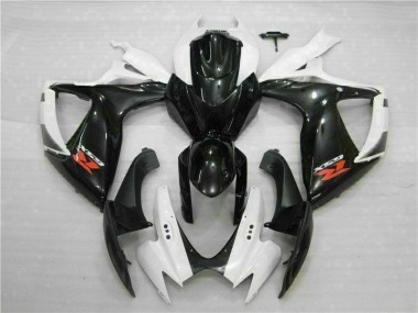 Branco Preto Abs Motocicleta Plásticos GSXR 600 / 750 K6 06-07