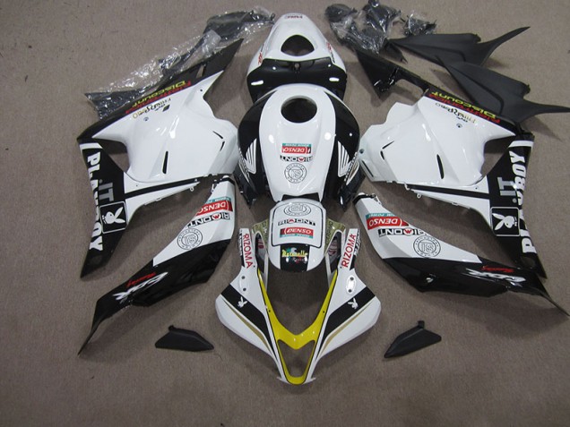 Branco Preto DENSO RIZOMA Carenagem Moto CBR 600RR 09-12