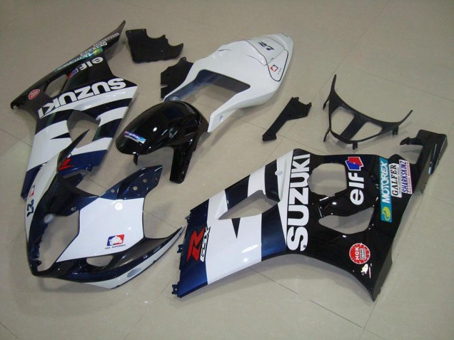 Branco Preto Elf Carenagem Moto GSXR 1000 K3 03-04