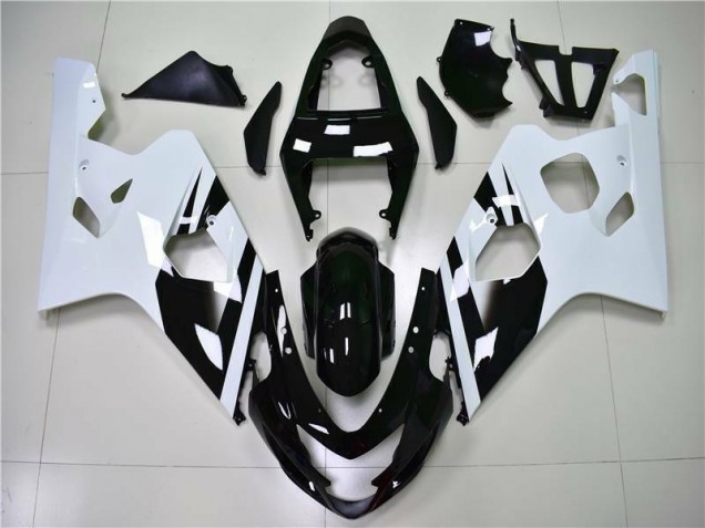 Branco Preto Injeção Kit Carenagem Moto GSXR 600 / 750 K4 04-05