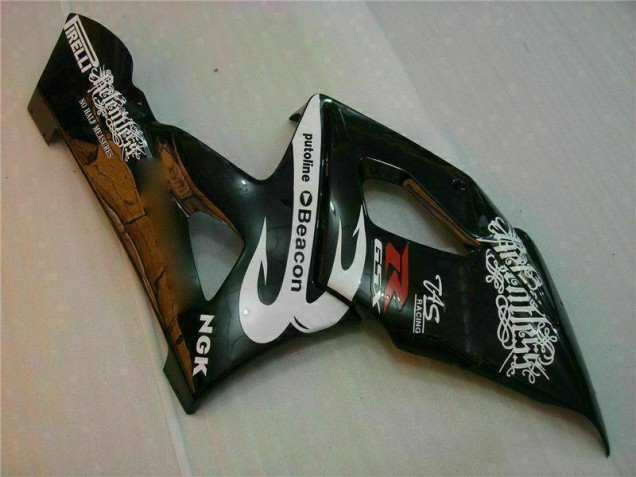 Branco Preto Kit Carenagem Moto GSXR 1000 K5 05-06