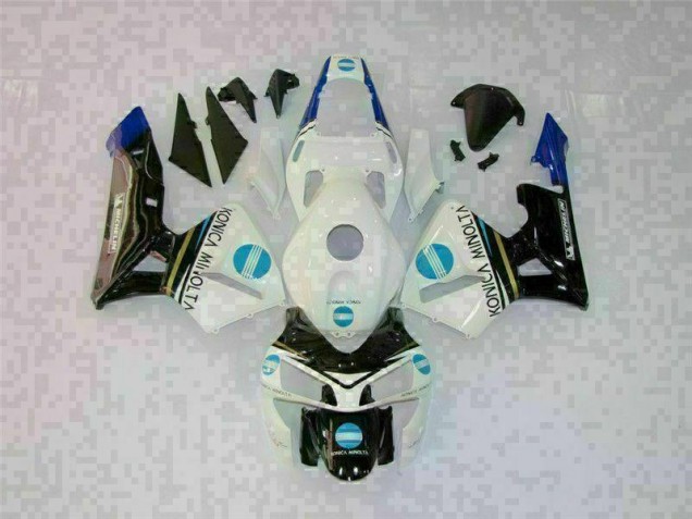 Branco Preto Kit Completo Carenagem Moto CBR 600RR 03-04