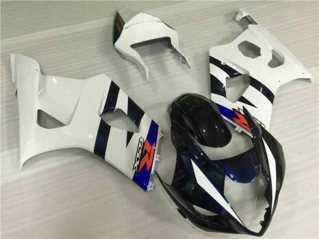 Branco Preto Kits Carenagem Moto GSXR 1000 K3 03-04