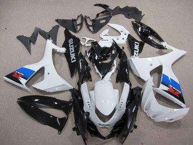 Branco Preto Moto Plástico GSXR 1000 K9 09-16
