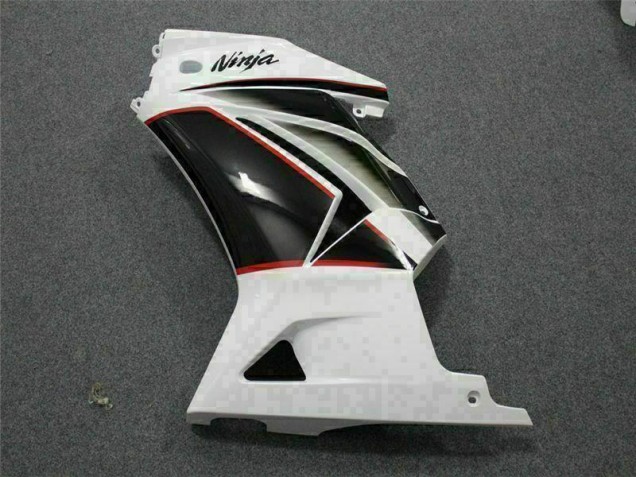 Branco Preto Ninja Kit Carenagem Moto EX250 08-12 Branco Preto Ninja Kit Carenagem Moto EX250 08-12