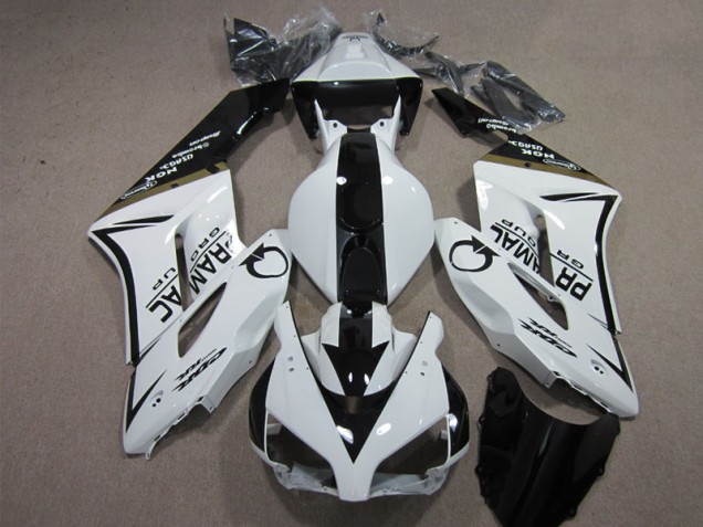 Branco Preto PRAMAC Carenagem Moto CBR 1000RR 04-05 Branco Preto PRAMAC Carenagem Moto CBR 1000RR 04-05