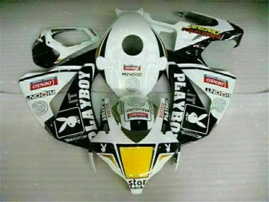 Branco Preto Playboy Abs Carenagem Moto CBR 1000RR 08-11