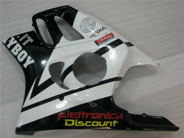 Branco Preto Playboy Carenagem Moto CBR 600 F3 95-98 Branco Preto Playboy Carenagem Moto CBR 600 F3 95-98
