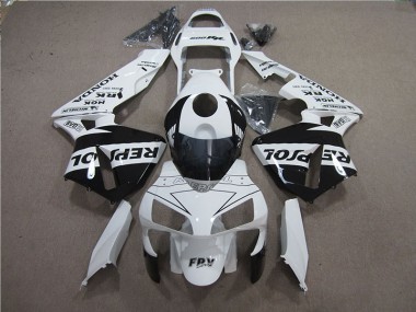 Branco Preto Repsol Kit Completo Carenagem Moto CBR 600RR 05-06