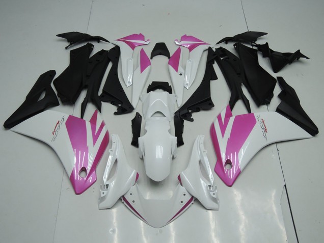 Branco Rosa Carenagem Moto CBR 250RR 11-13