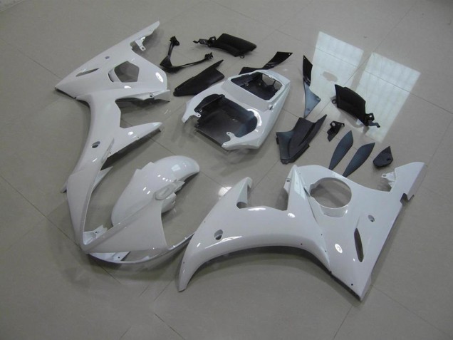 Branco Sem Decalques Carenagem Moto R6 03-05