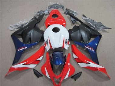 Branco Vermelho Azul Carenagem Moto CBR 600RR 09-12