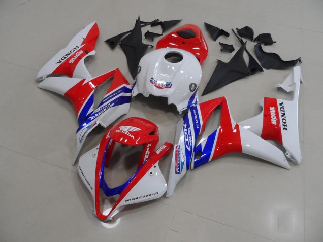 Branco Vermelho Azul Motul Carenagem Moto CBR 600RR 07-08 Branco Vermelho Azul Motul Carenagem Moto CBR 600RR 07-08