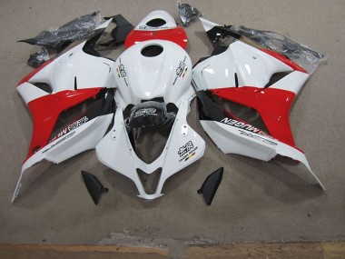Branco Vermelho Carenagem Moto CBR 600RR 09-12