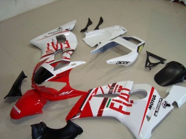 Branco Vermelho Fiat Motul Acer Carenagem Moto R6 98-02